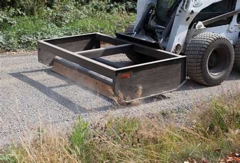 mini skid steer box grader|driveway grader for skid steer.